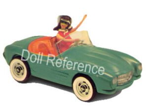 1968 Barbie green swinging sports car